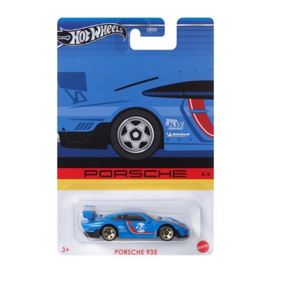 HOT WHEELS PORSCHE SERIES PORSCHE 935 BLUE 4/6 HRW59