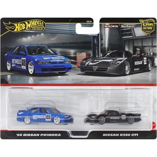 HOT WHEELS 2 PACK '94 NISSAN PRIMERA AND NISSAN R390 GT1 HRR74