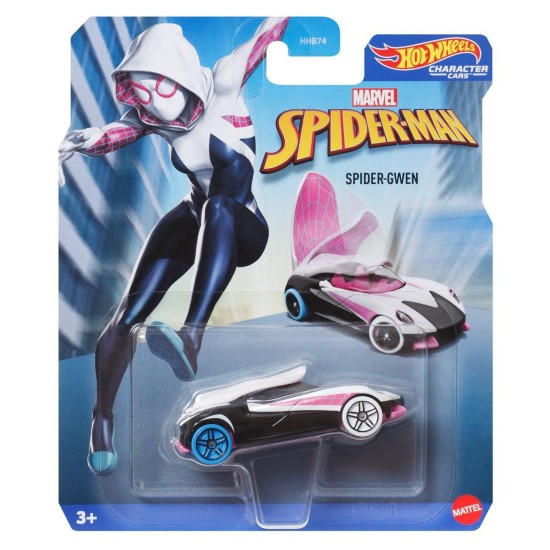 HOT WHEELS CHARACTER CARS MARVEL SPIDER-MAN SPIDER-GWEN HXC86