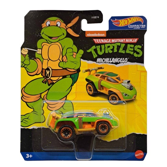 HOT WHEELS CHARACTER CARS TEENAGE MUTANT NINJA TURTLES MICHELANGELO HXC97