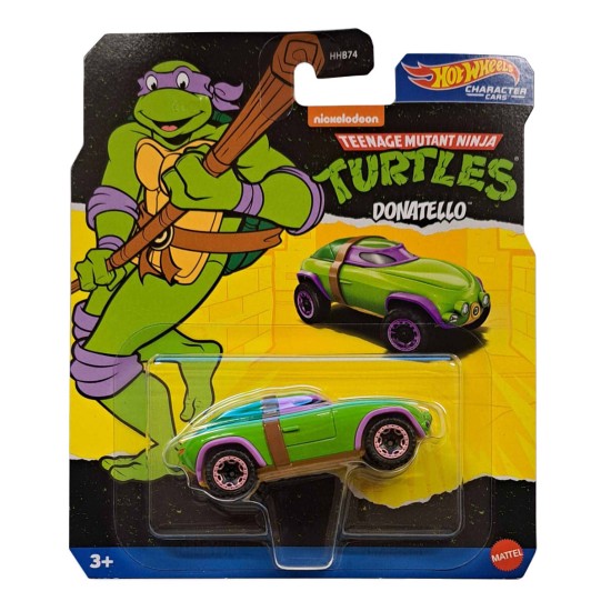 HOT WHEELS CHARACTER CARS TEENAGE MUTANT NINJA TURTLES DONATELLO HXC98