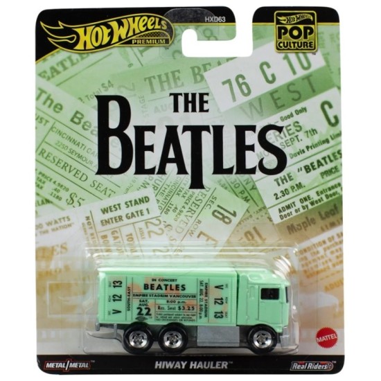 HOT WHEELS POP CULTURE THE BEATLES HIWAY HAULER GREEN HVJ45