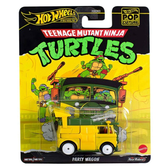 HOT WHEELS POP CULTURE 2024 TEENAGE MUTANT NINJA TURTLES PARTY WAGON HXF04