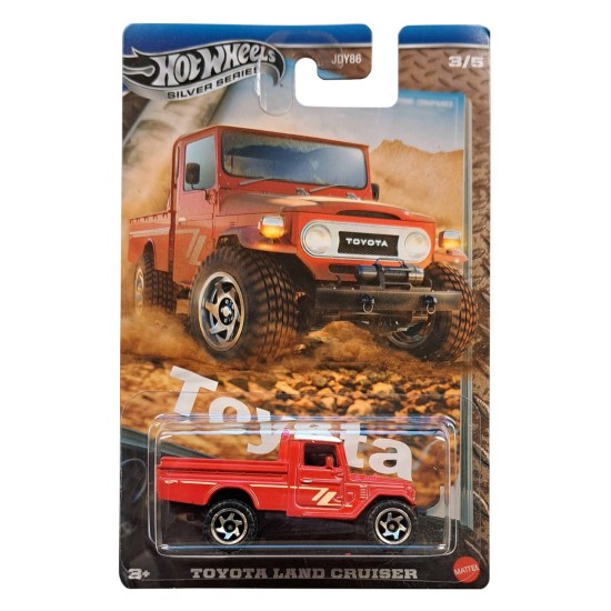 HOT WHEELS TOYOTA TRUCKS TOYOTA LAND CRUISER RED 3/5 JCB73
