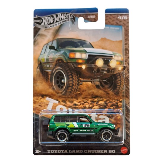 HOT WHEELS TOYOTA TRUCKS TOYOTA LAND CRUISER 80 GREEN 4/5 JCB74