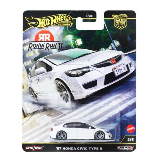 HOT WHEELS RONIN RUN II '07 HONDA CIVIC TYPE R 2/5 JBK53