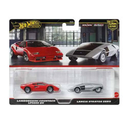 HOT WHEELS LAMBORGHINI COUNTACH LP5000 QV LANCIA STRATOS ZERO 2 PACK JBL02