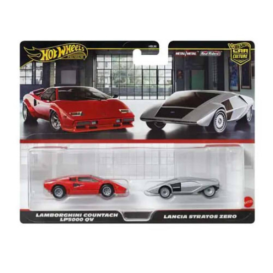HOT WHEELS LAMBORGHINI COUNTACH LP5000 QV LANCIA STRATOS ZERO 2 PACK JBL02