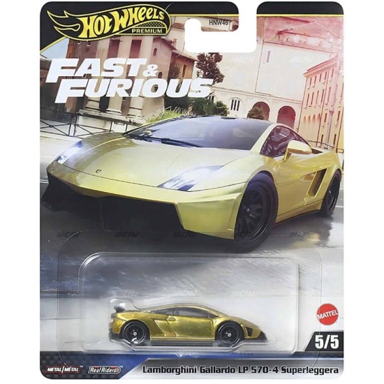 HOT WHEELS FAST AND FURIOUS LAMBORGHINI GALLARDO LP 570-4 SUPERLEGGERA 5/5 JBM01