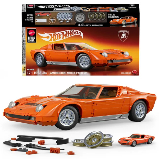 HOT WHEELS BRICK SHOP LAMBORGHINI MIURA P400 SV (APPROX 1/12 SCALE) JHF61