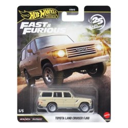 HOT WHEELS FAST AND FURIOUS 25 YEARS TOYOTA LAND CRUISER FJ60 5/5 JHW76 HOT WHEELS FAST AND FURIOUS 25 YEARS TOYOTA LAND CRUISER FJ60 5/5 JHW76