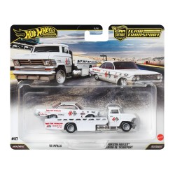 HOT WHEELS TEAM TRANSPORT '61 IMPALA HORIZON HAULER #87 JHX88