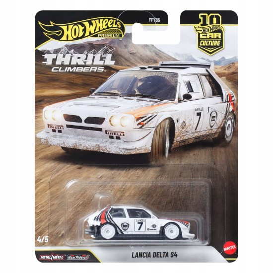 HOT WHEELS THRILL CLIMBERS 2025 LANCIA DELTA S4 4/5 JKF01