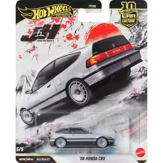 HOT WHEELS JAPAN HISTORICS'88 HONDA CRX 5/5 JKF13