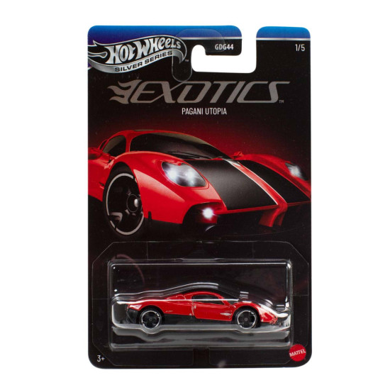 HOT WHEELS SILVER SERIES EXOTICS PAGANI UTOPIA RED 1/5 JKX76
