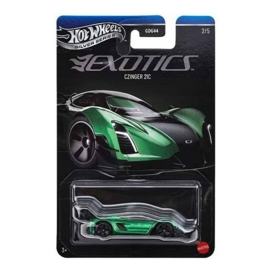 HOT WHEELS SILVER SERIES EXOTICS CZINGER 21C GREEN 2/5 JKX77