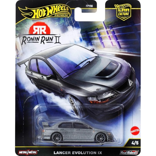 HOT WHEELS RONIN RUN II LANCER EVOLUTION IX 4/5 JBK86