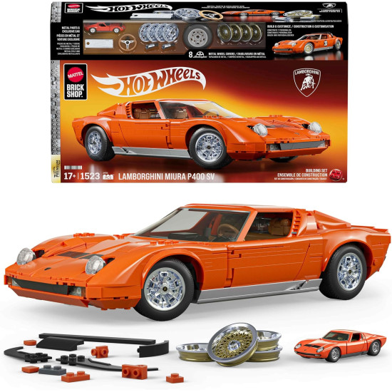 HOT WHEELS BRICK SHOP LAMBORGHINI MIURA P400 SV (APPROX 1/12 SCALE) JHF61