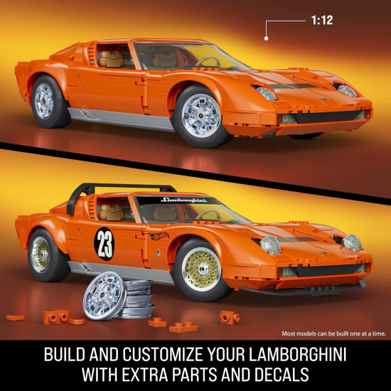 HOT WHEELS BRICK SHOP LAMBORGHINI MIURA P400 SV (APPROX 1/12 SCALE) JHF61