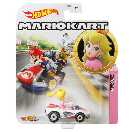 HOT WHEELS MARIO KART CHARACTER CARS PRINCESS PEACH - P-WING GJH58