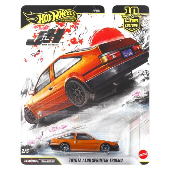 HOT WHEELS JAPAN HISTORICS TOYOTA AE86 SPRINTER TRUENO 2/5 JKF10