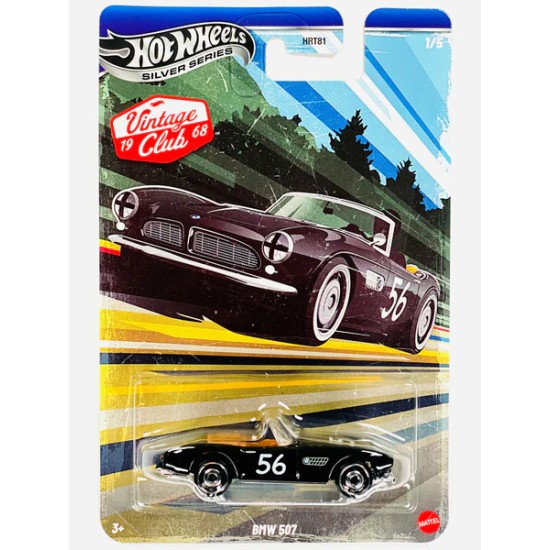 HOT WHEELS SILVER SERIES VINTAGE CLUB 1968 BMW 507 1/5 JKY26