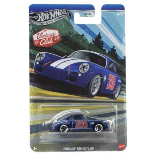 HOT WHEELS SILVER SERIES VINTAGE CLUB PORSCHE 356 OUTLAW 5/5 JKY28