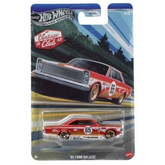 HOT WHEELS SILVER SERIES VINTAGE CLUB '65 FORD GALAXIE 4/5 JKY29