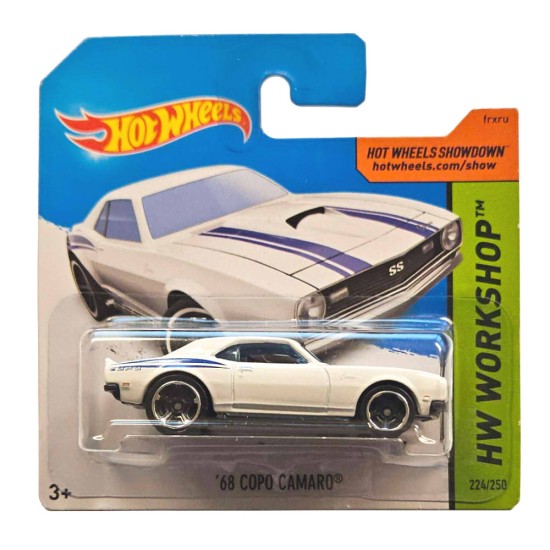 HOT WHEELS 2014 HW WORKSHOP '68 COPO CAMARO 224/250 WHITE BFF03