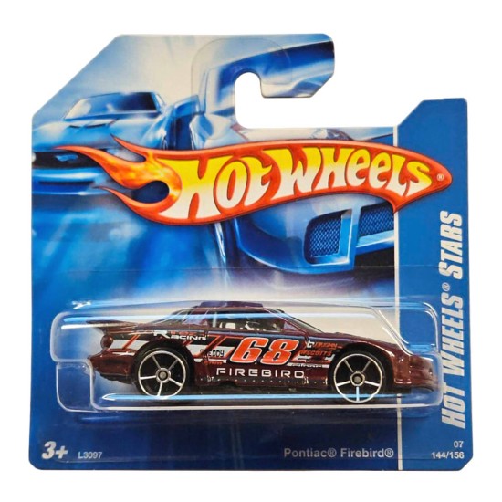 HOT WHEELS 2007 HOT WHEELS STARS PONTIAC FIREBIRD 144/156 RED #144 L3097