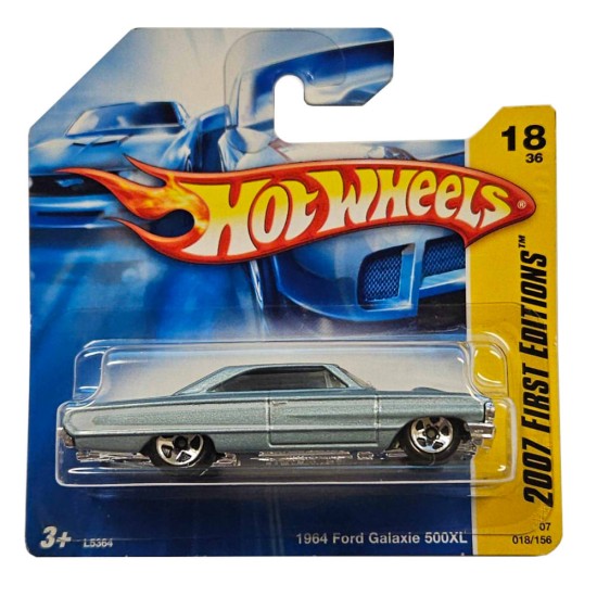HOT WHEELS 2007 FIRST EDITIONS 018/156 1964 FORD GALAXIE 500XL  #018 L5364 HOT WHEELS 2007 FIRST EDITIONS 018/156 1964 FORD GALAXIE 500XL  #018 L5364