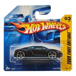 HOT WHEELS 2008 FIRST EDITIONS 03/40 AUDI R8 BLACK WITH BLUE WINDOWS #003 L9918 HOT WHEELS 2008 FIRST EDITIONS 03/40 AUDI R8 BLACK WITH BLUE WINDOWS #003 L9918