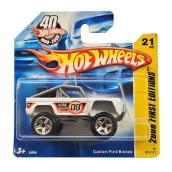 HOT WHEELS 2008 FIRST EDITIONS 21/40 CUSTOM FORD BRONCO 021/172 L9936 HOT WHEELS 2008 FIRST EDITIONS 21/40 CUSTOM FORD BRONCO 021/172 L9936