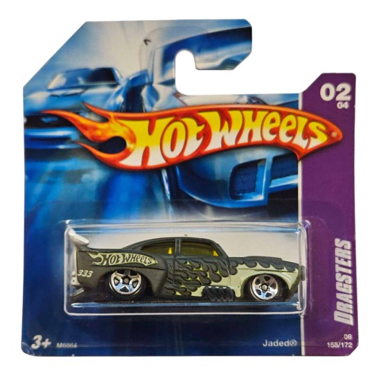 HOT WHEELS 2008 DRAGSTERS 02/04 JADED 158/172 M6864 HOT WHEELS 2008 DRAGSTERS 02/04 JADED 158/172 M6864