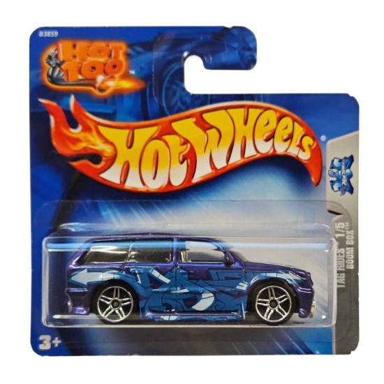 HOT WHEELS 2004 TAG RIDES 1/5 BOOM BOX #138 B3859 HOT WHEELS 2004 TAG RIDES 1/5 BOOM BOX #138 B3859