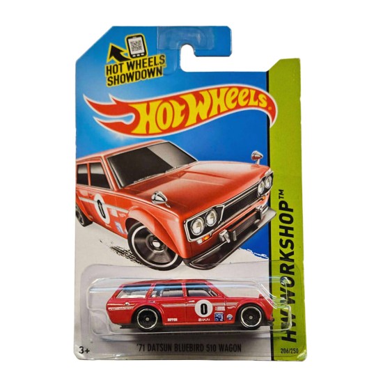 HOT WHEELS 2014 HW WORKSHOP '71 DATSUN BLUEBIRD 510 WAGON 206/250 BFD77