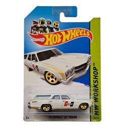 HOT WHEELS 2014 HW WORKSHOP '70 CHEVELLE SS WAGON 245/250 WHITE BFF21