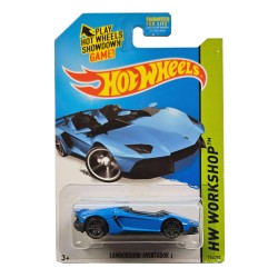 HOT WHEELS 2014 HW WORKSHOP LAMBORGHINI AVENTADOR J 196/250 BLUE BFG87