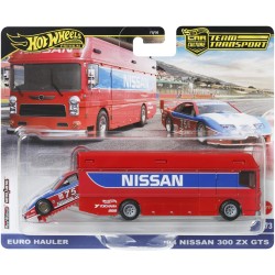 HOT WHEELS TEAM TRANSPORT EURO HAULER '94 NISSAN 300 ZX GTS #73 HRV44 HOT WHEELS TEAM TRANSPORT EURO HAULER '94 NISSAN 300 ZX GTS #73 HRV44