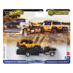 HOT WHEELS TEAM TRANSPORT TOYOTA FJ CRUISER HORIZON HAULER #81 JBM33