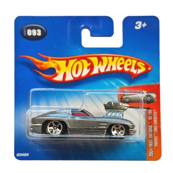 HOT WHEELS 2004 FIRST EDITIONS 93/100 'TOONED' 1963 CORVETTE #093 G3489 HOT WHEELS 2004 FIRST EDITIONS 93/100 'TOONED' 1963 CORVETTE #093 G3489
