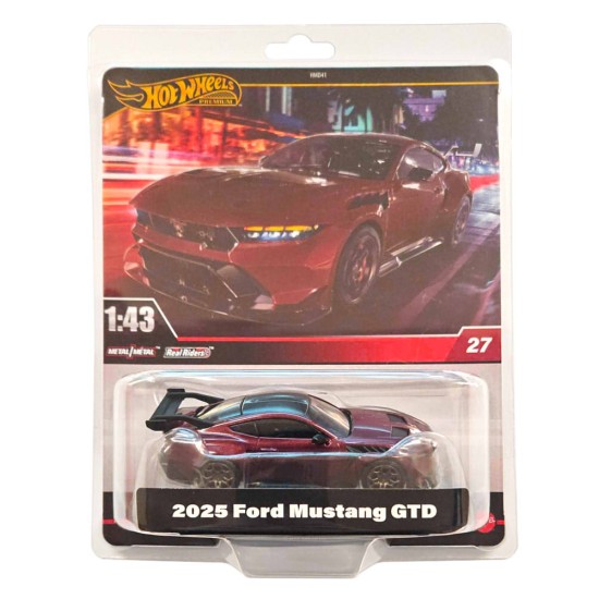 HOT WHEELS PREMIUM 1/43 2025 FORD MUSTANG GTD #27 JCN73
