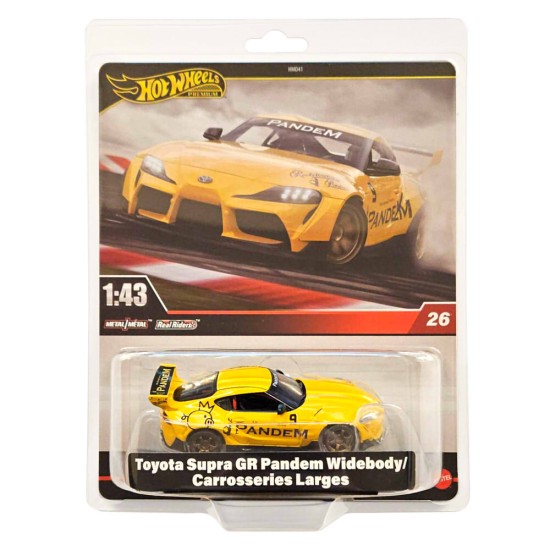 HOT WHEELS PREMIUM 1/43 TOYOTA SUPRA GR PANDEM WIDEBODY #26 JCN77