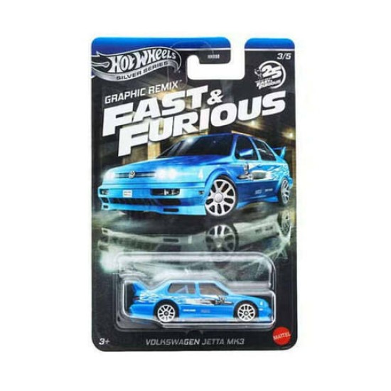 HOT WHEELS FAST AND FURIOUS GRAPHIC REMIX VOLKSWAGEN JETTA MK3 3/5 JBY46