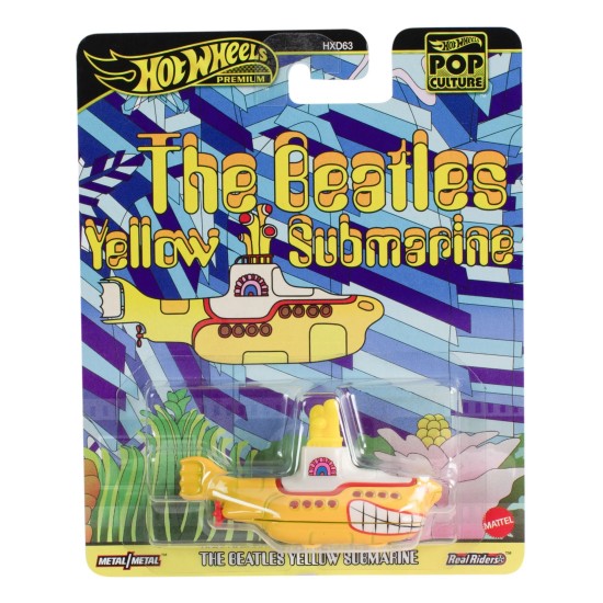 HOT WHEELS POP CULTURE THE BEATLES YELLOW SUBMARINE JBL74