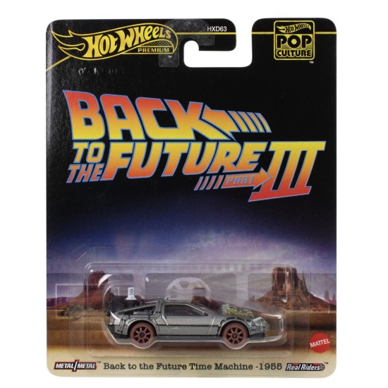 HOT WHEELS POP CULTURE BACK TO THE FUTURE PART 3 TIME MACHINE 1955 JBL76
