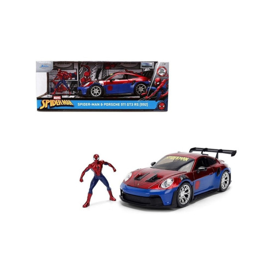 1/24 HOLLYWOOD RIDES PORSCHE 911 GT3 RS WITH SPIDER-MAN 37442
