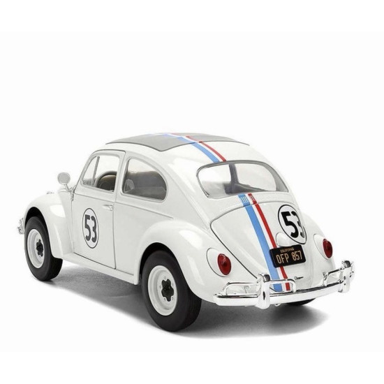 1/24 HOLLYWOOD RIDES VW BEETLE HERBIE THE LOVE BUG WITH RACK 37584
