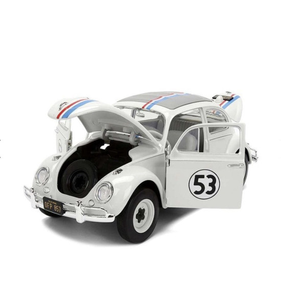 1/24 HOLLYWOOD RIDES VW BEETLE HERBIE THE LOVE BUG WITH RACK 37584