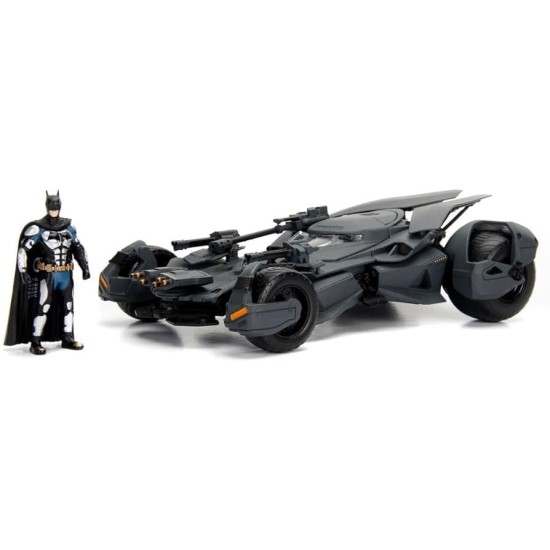 1/24 2017 JUSTICE LEAGUE BATMOBILE WITH BATMAN FIGURE DC COMICS 99232